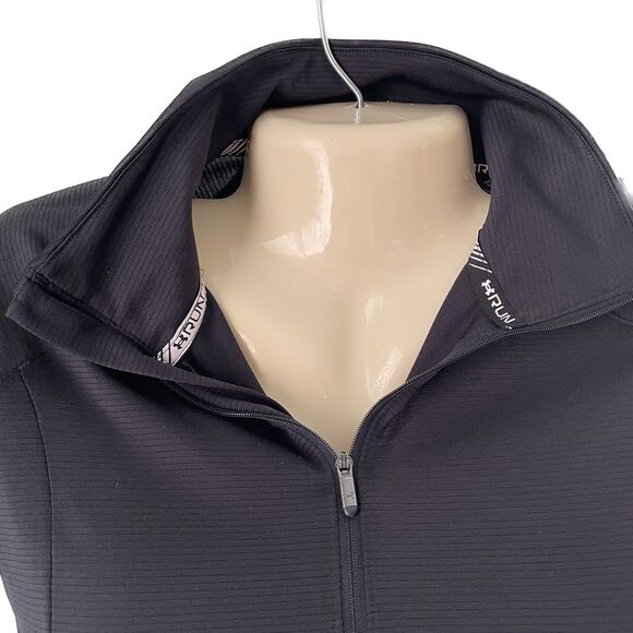 Under Armour Half Zip Pullover Black Active Running Womens Size X-Small - Picture 4 of 10